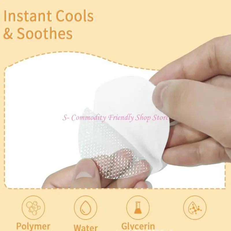 85ae 10pcs almohadillas pecho gel calmante para lactantes Madre cómodo - imagen 3