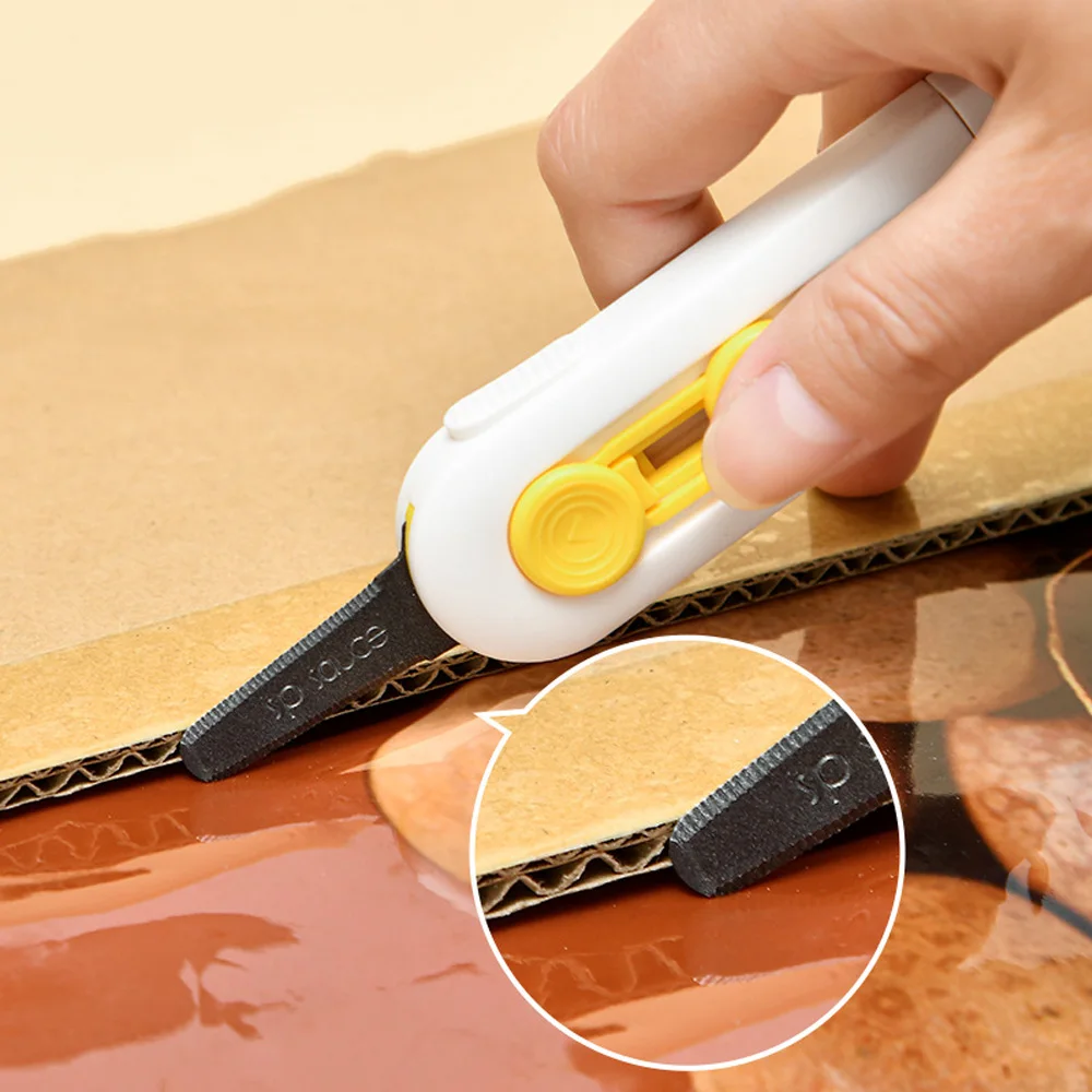 Cuchillo de unboxing magnético, cuchillo de unboxing antiadherente, paquete Express, artefacto de caja de cartón, Mini cuchillo portátil, 1/2/4 Uds. - imagen 5