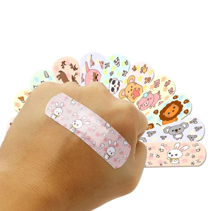120pcs/set Cartoon Band Aid Breathable Woundplast First Aid Plasters Strips for Children Kids Dressing Patch Adhesive Bandages