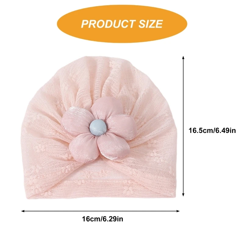 Gorros hospital algodón transpirable M76C, gorro para bebé recién nacido, gorro suave y ligero, calcetines para niñas 0 - imagen 3