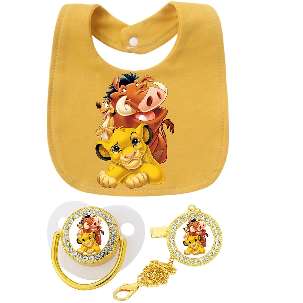 Baberos de algodón con estampado de anime, baberos amarillos para bebés, juegos para recién nacidos, chupetes y porta chupetes, toallas para saliva, el mejor regalo - imagen 2