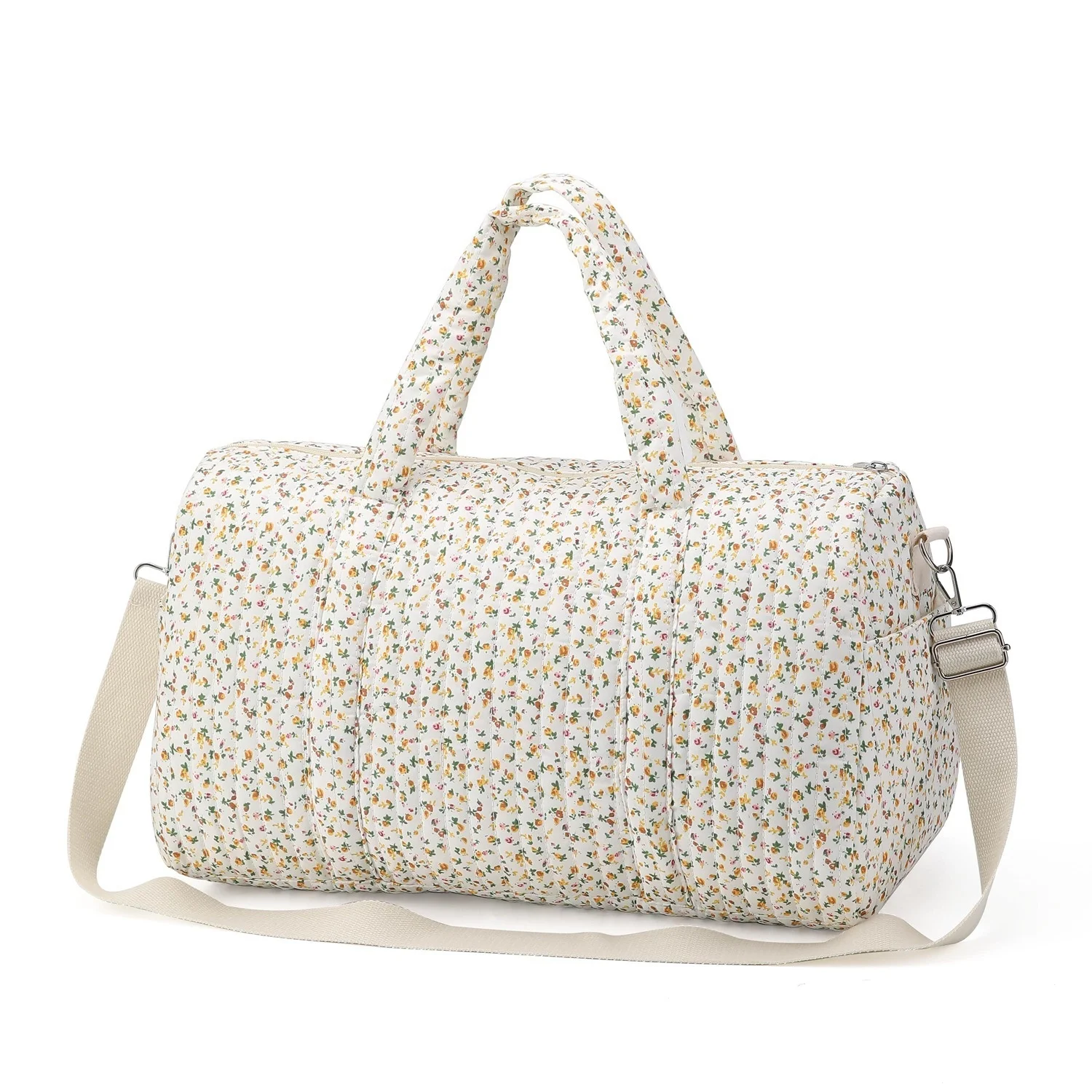 Bolso de mamá de gran capacidad, bolso de viaje para mujer, bolso de pañales para bebé, bolso cruzado multifuncional con estampado Floral - imagen 4