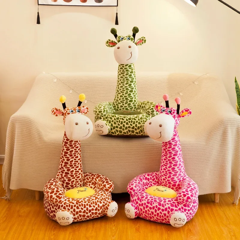 Sofá infantil con forma de jirafa – Sillón acolchado para niños - imagen 2