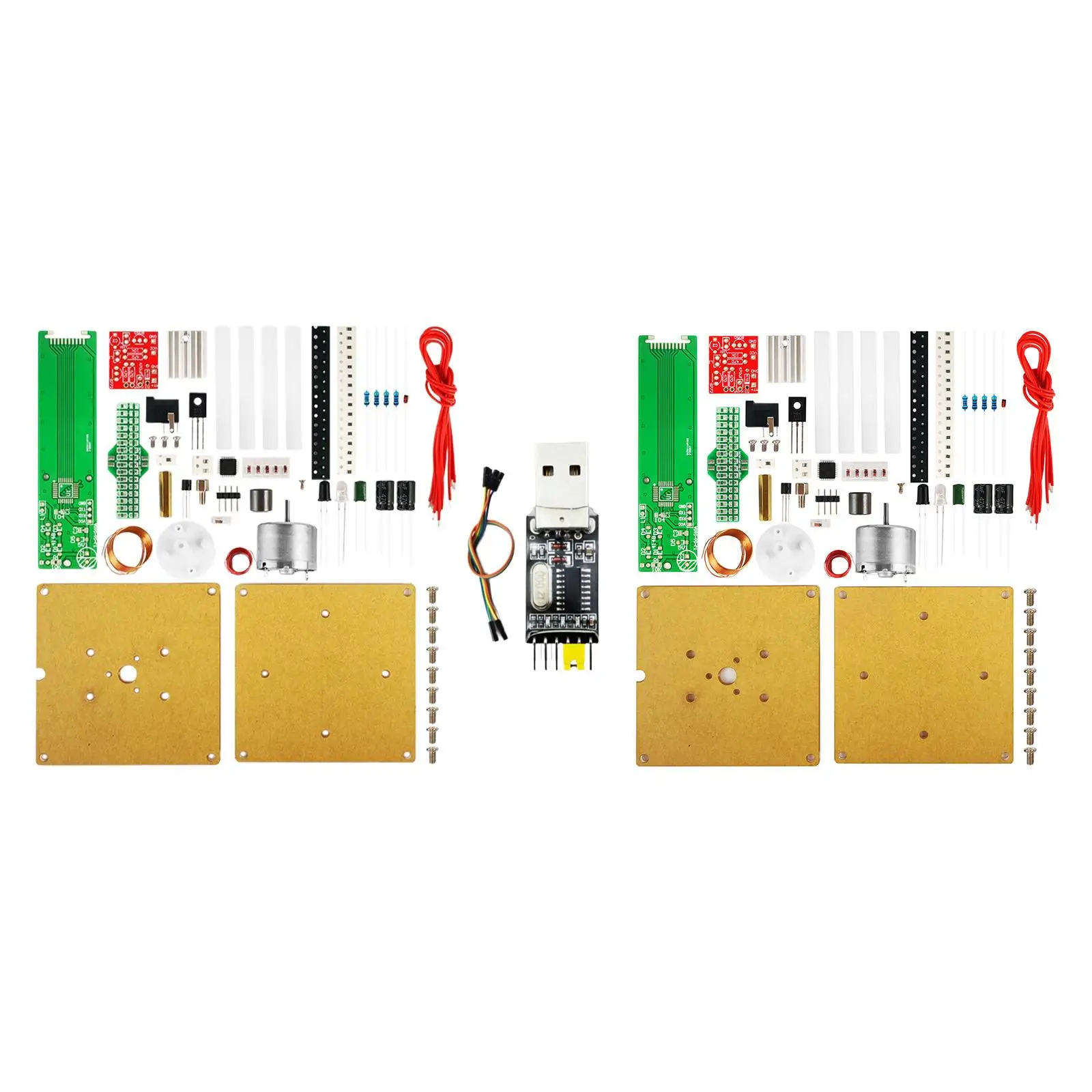 DIY Soldering Practice Kit Cross Rotating LED Display for Beginners Student