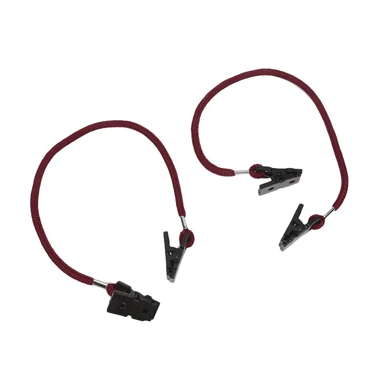  2 uds gafas de sol para acampar, cadena para gafas, gorra, cuerda a prueba de viento, Clips para sombrero, retenedor, bufanda para exteriores, Clip, cordón, cuerdas