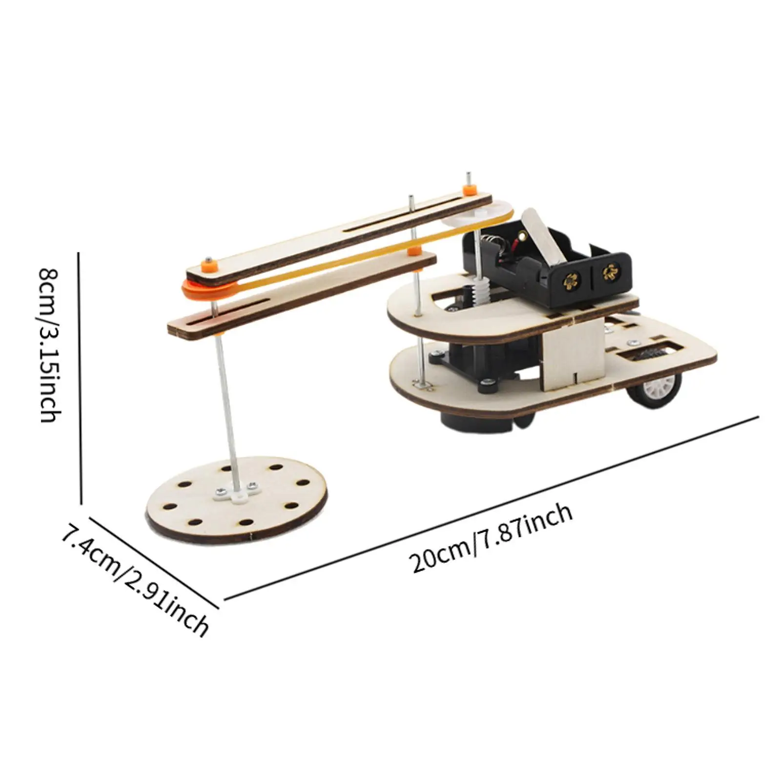 Rotating Sweeping Robot Toy Education Tool Physics Experiments Demonstrator Compact Easy Assembly Teaching Props Learning Set