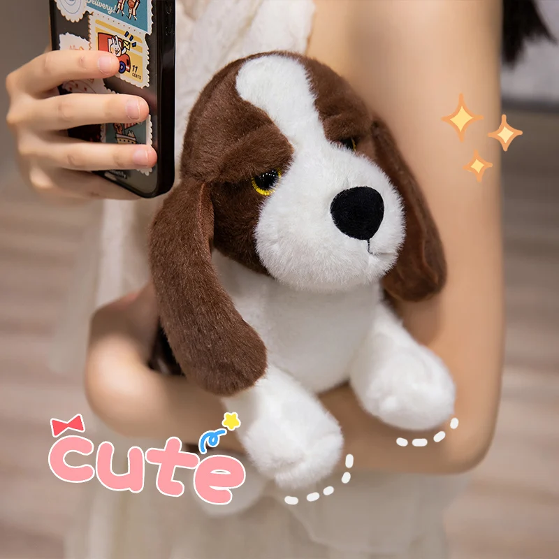 Fennec Fox juguetes de peluche de simulación, lindo BASSET HOUND, juguetes de animales suaves para regalos de Navidad, 25 CM, 28CM - imagen 4