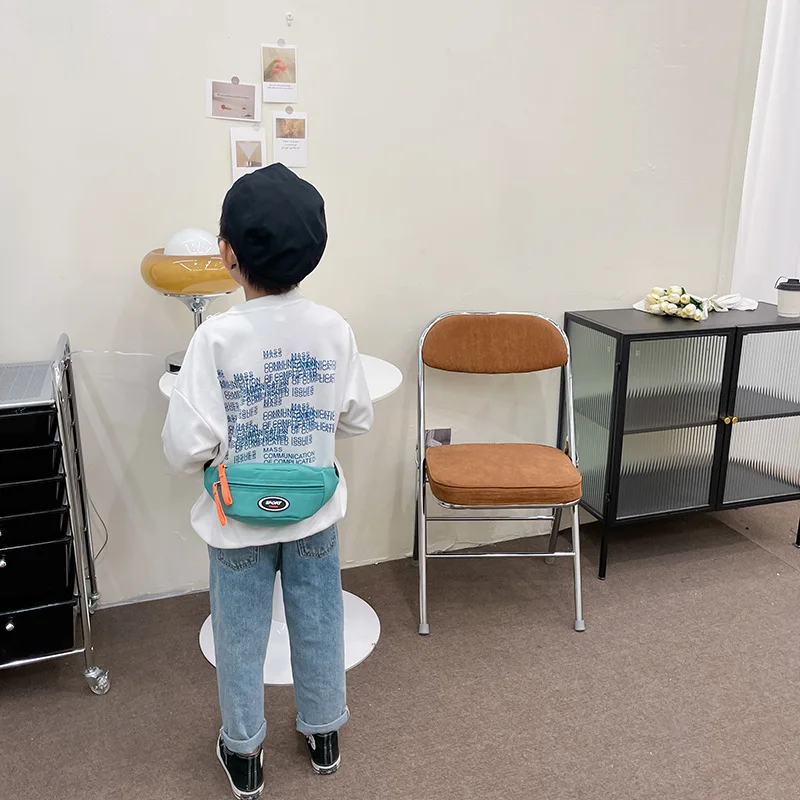 Riñonera ligera para niños, bolso cruzado deportivo de viaje, bolso de hombro para el pecho, accesorios de moda para niña y niño, 1 ud. - imagen 4