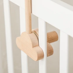 Móvil nube de madera para cuna – Colgante decorativo infantil