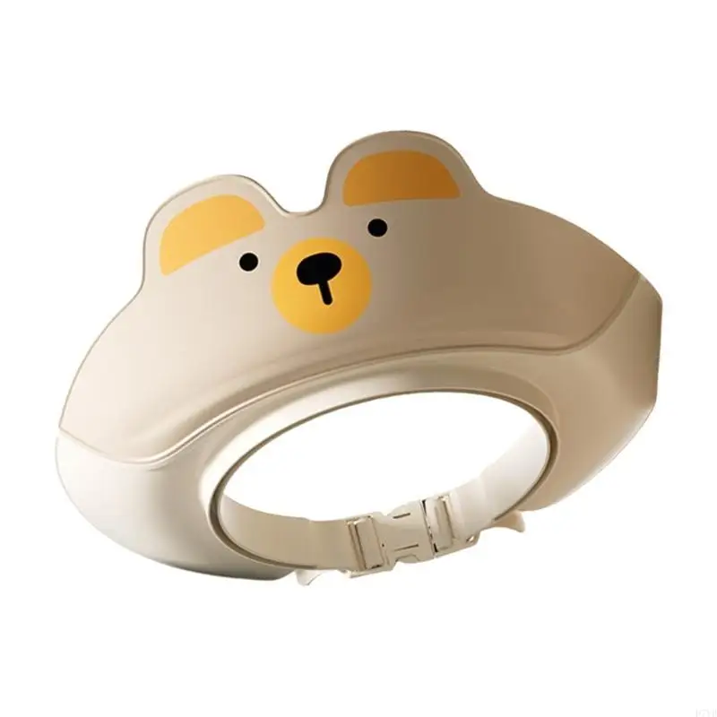 Gorros ducha bebé D7YD, gorro ajustable para lavado para niños, gorro con protección para los oídos seguro Unisex, - imagen 2