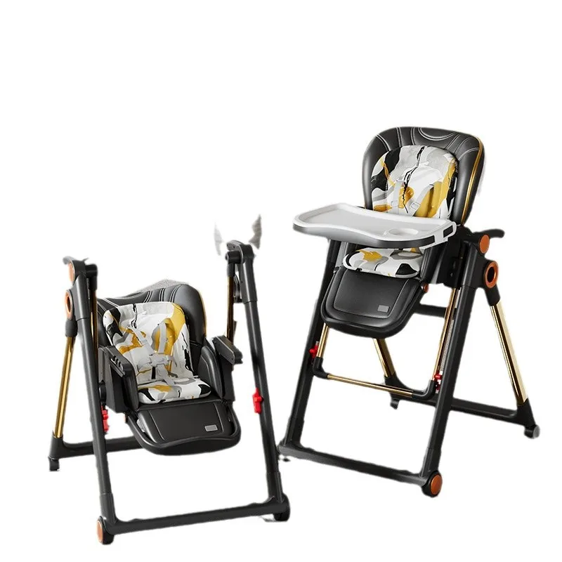 Mecedora 2 en 1, silla de comedor multifuncional para bebé, silla de comedor para bebé, mesa de comedor, asiento para niños plegable - imagen 5