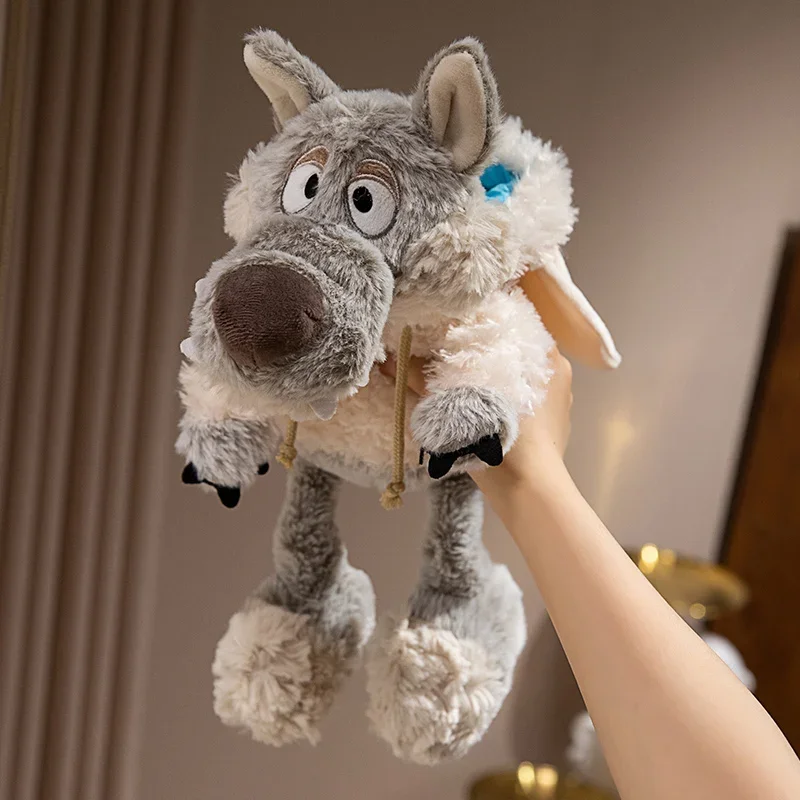 Peluche lobo disfrazado de oveja – Almohada suave infantil - imagen 4