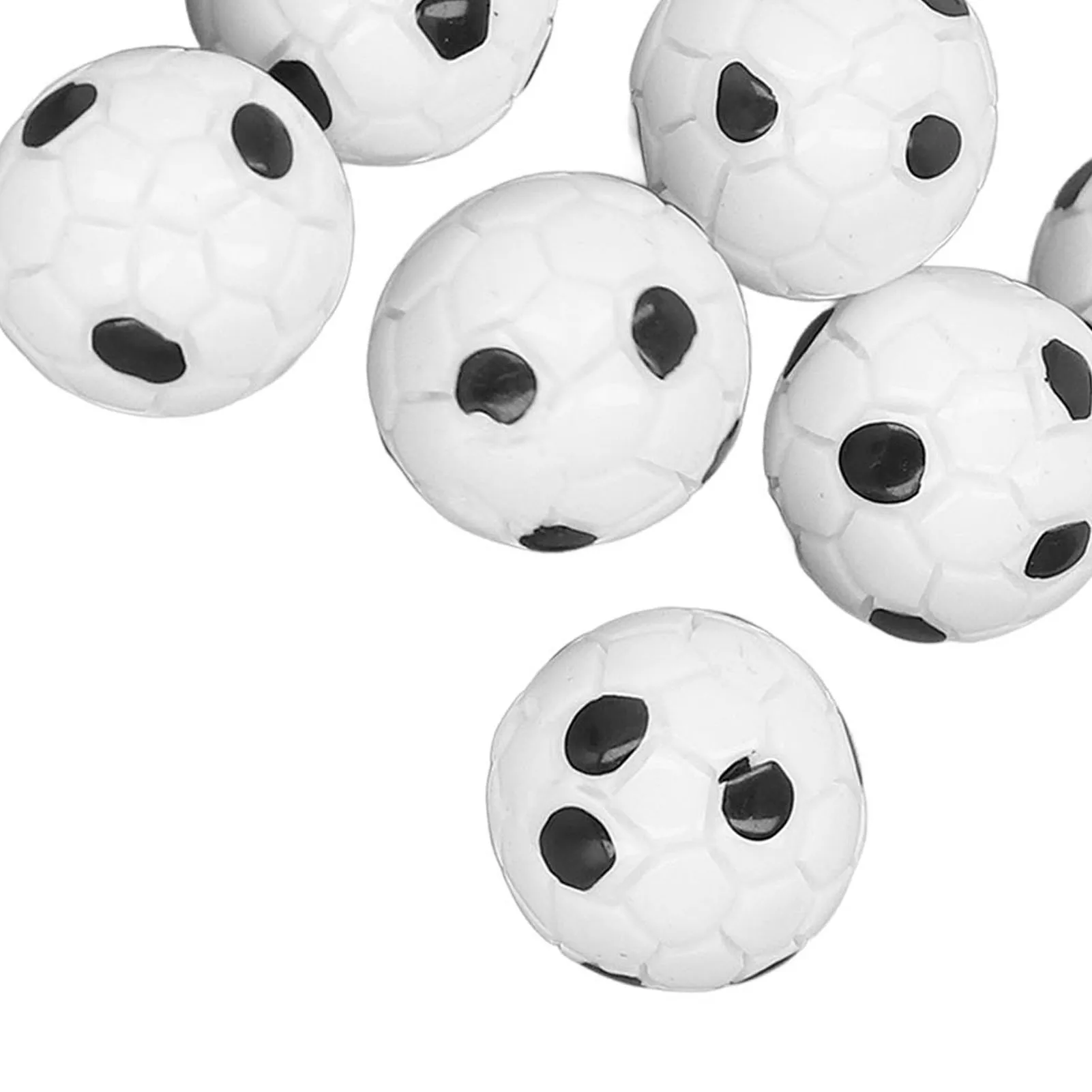 ZK20 10 Uds 1:12 casa de muñecas deportes fútbol simulación decoración accesorios pelotas de fútbol en miniatura - imagen 4