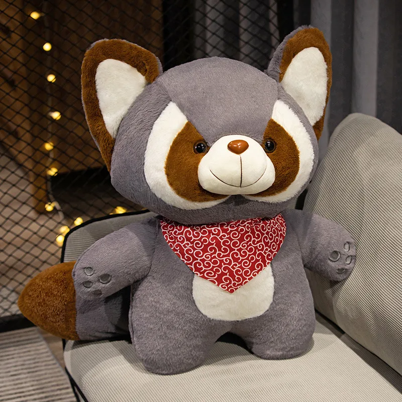 Peluche mapache suave para decoración de dormitorio y regalo - imagen 2
