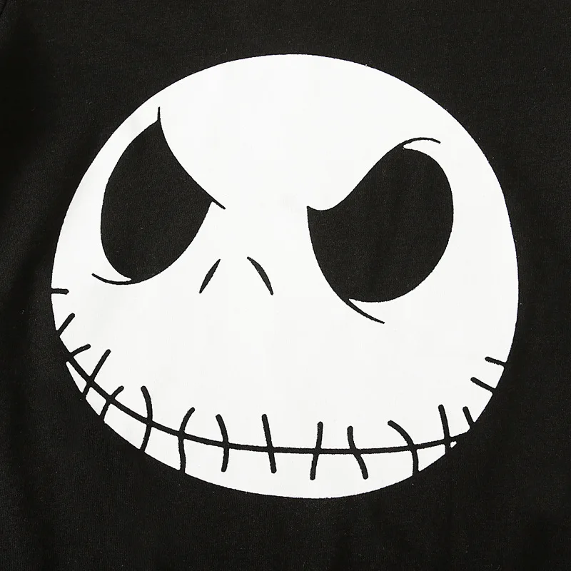 Ropa infantil de Halloween para primavera y otoño, Tops de manga larga con estampado de dibujos animados y pantalones cortos de lunares, artículos para recién nacidos B137, 2 piezas - imagen 5