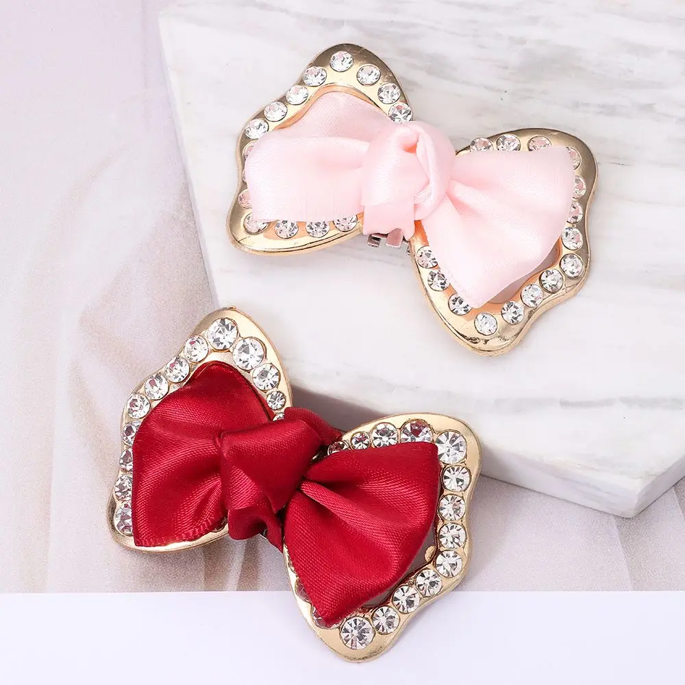 1 pieza de zapato de boda para mujer, abalorio de novia, hebilla, lazo, abrazadera de cinta, Clips brillantes, Clip para decoraciones de zapatos - imagen 3