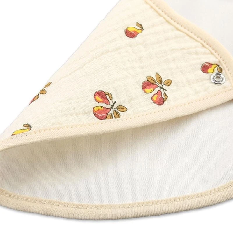 Babero algodón para bebé M76C, 2 uds., paño impermeable suave y cómodo para eructar, babero para alimentación bebé, babero - imagen 4