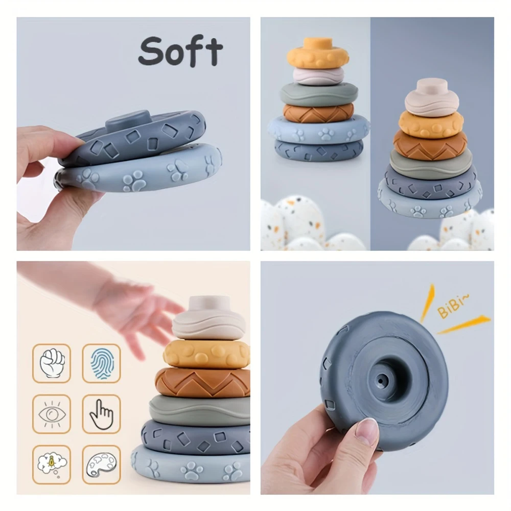 Torre apilable Montessori Koala – Juguete de motricidad fina - imagen 2