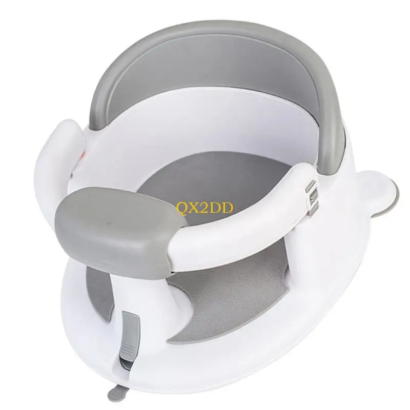 QX2D Silla baño para bebé, taburete bañera para bebés con envoltura completa 360 ​​grados, parte inferior - imagen 5
