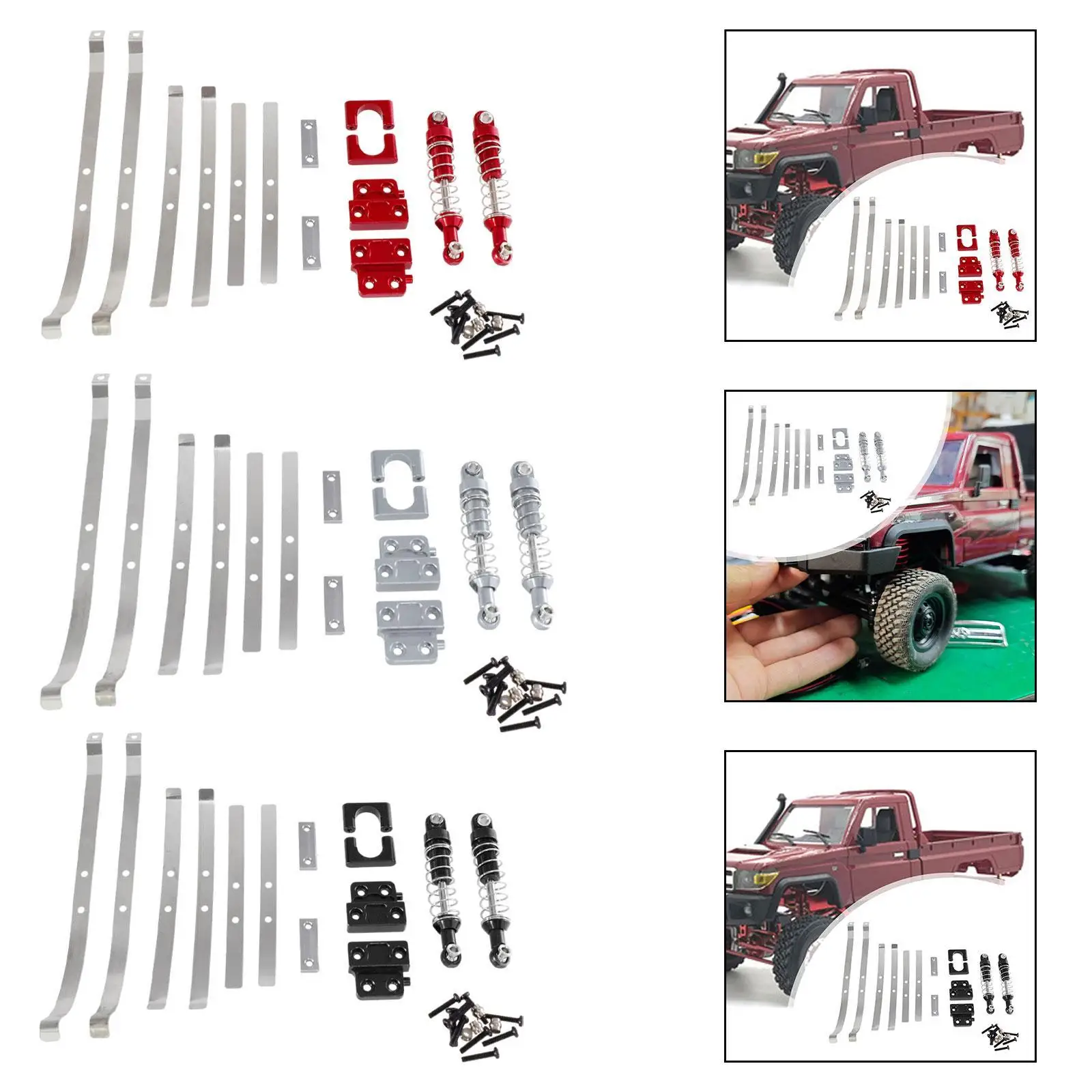 Metal Upgrade Parts DIY RC Car Accessories for 1:12 Scale RC LC79 Truck