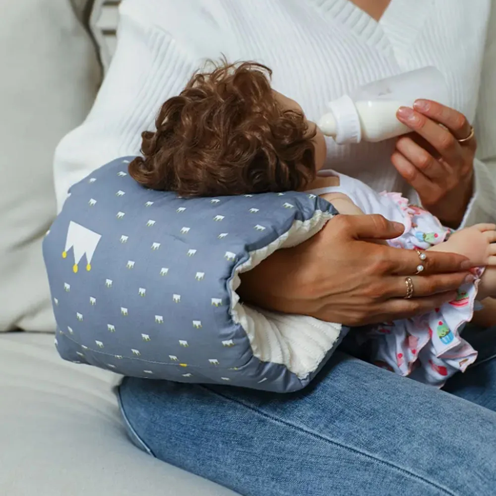 Almohada de lactancia de algodón suave para mamá y bebé - imagen 2