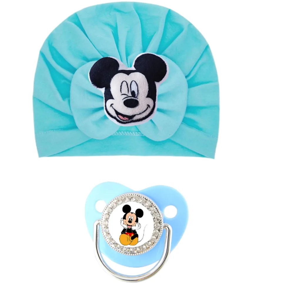 2 sombreros de frijol con lazo de invierno, sombreros con palo para bebé, chupetes para bebé al aire libre, anillos de dentición Kawaii, decoraciones para fiesta y bonito accesorio para el cabello - imagen 3