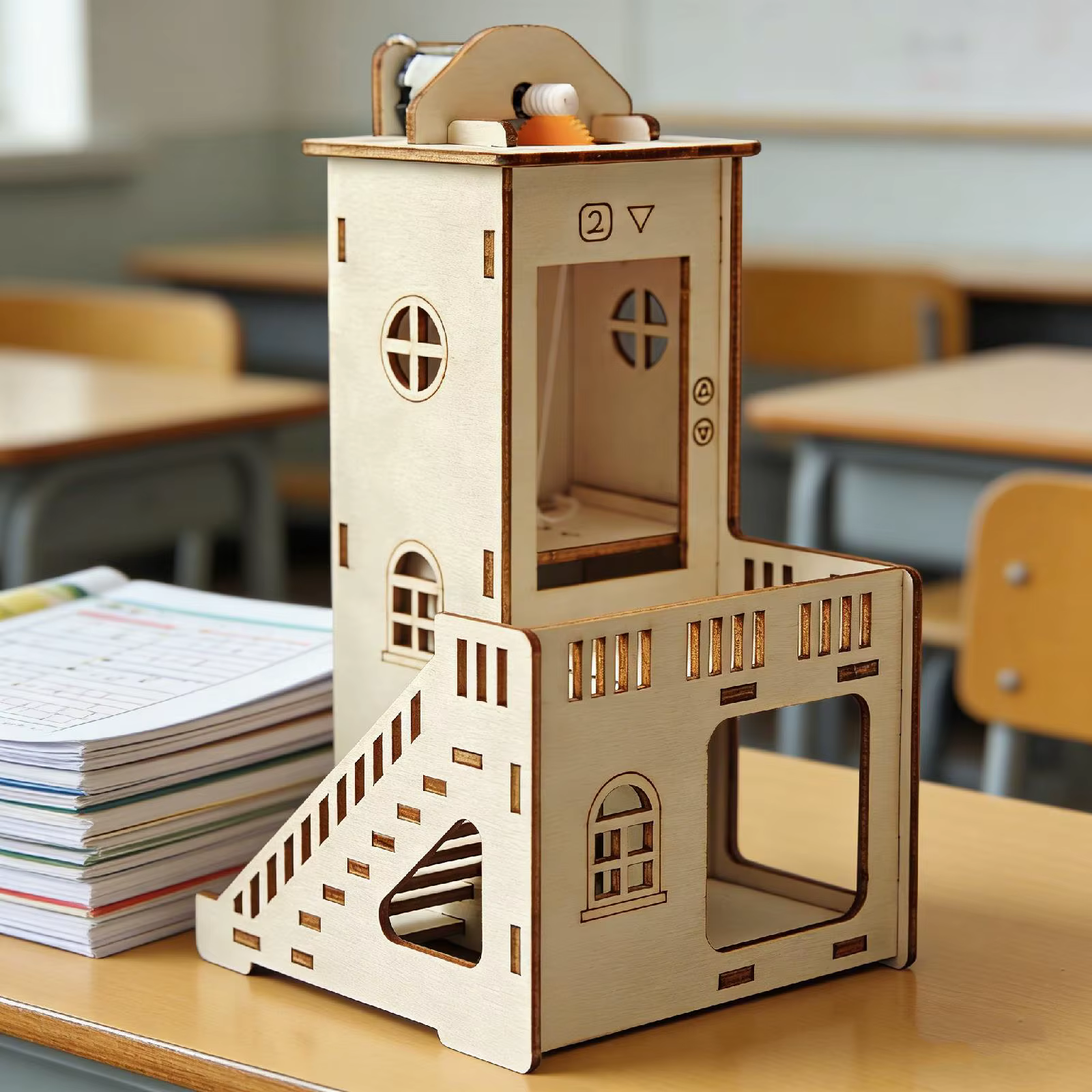 Kit de montaje de ascensor para niños – Juguete científico educativo - imagen 2