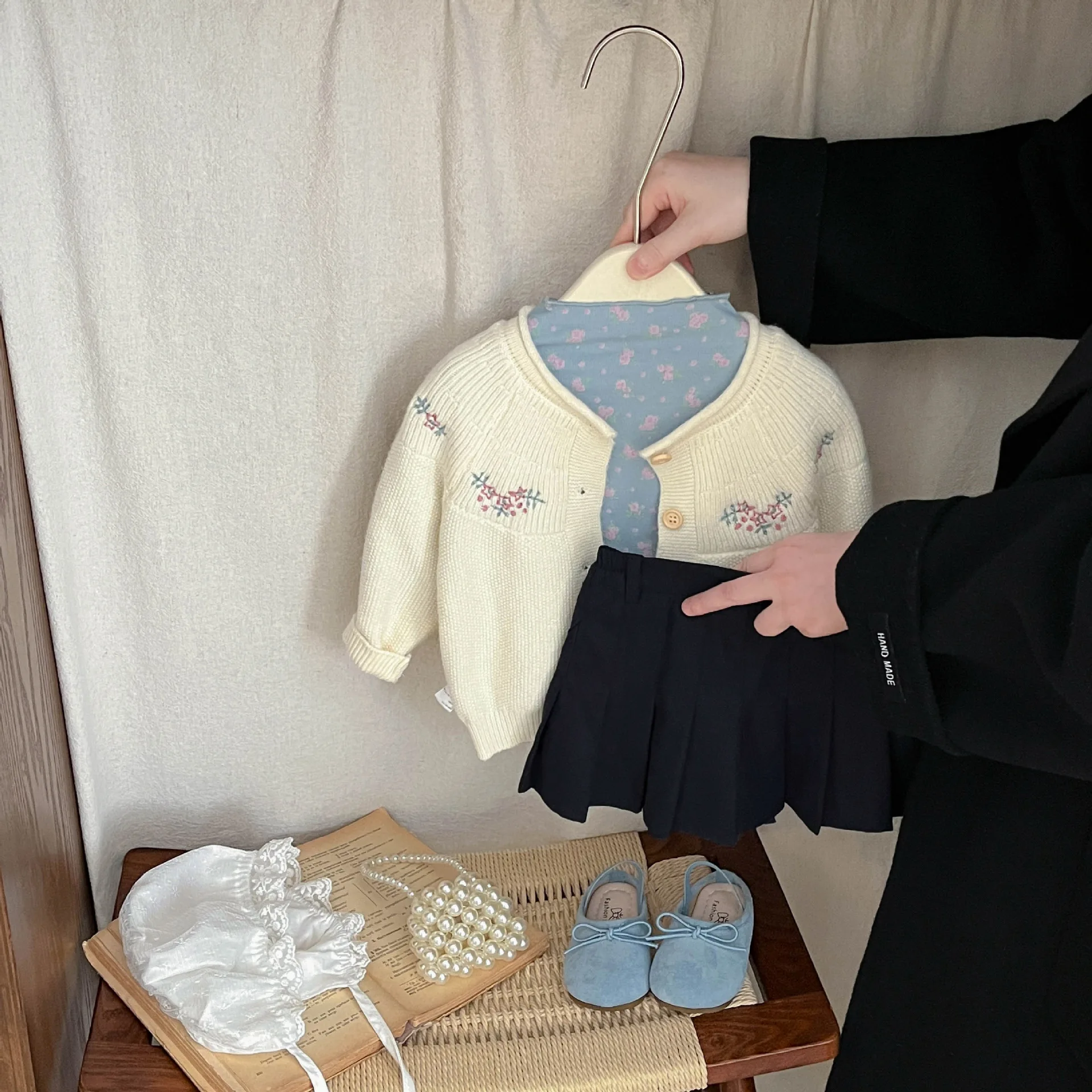 Otoño niña bebé Floral manga larga camisa de fondo niños volantes camiseta niño algodón Casual camisetas - imagen 2