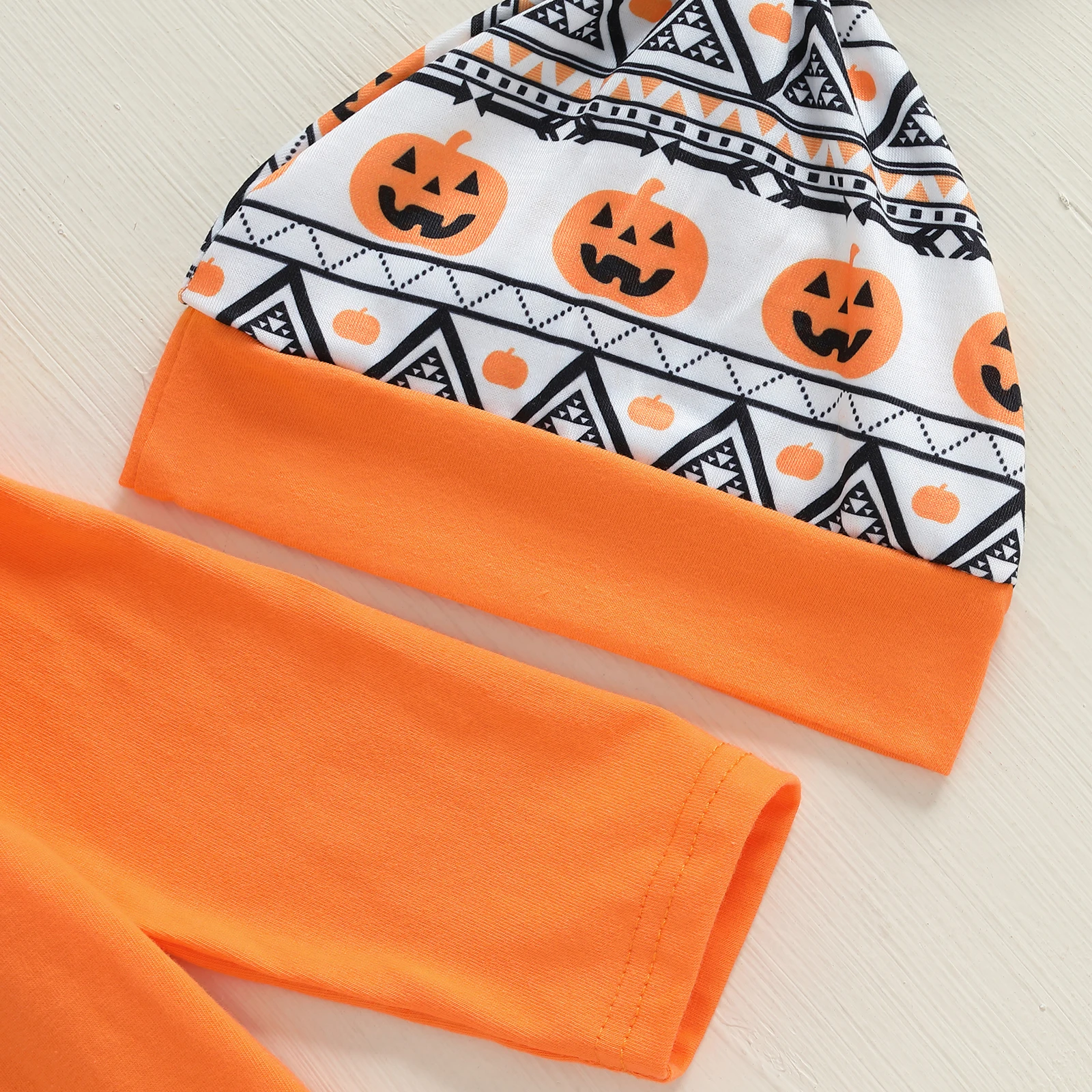 VISgogo Mameluco Halloween para niña – Estampado letras y calabaza - imagen 3