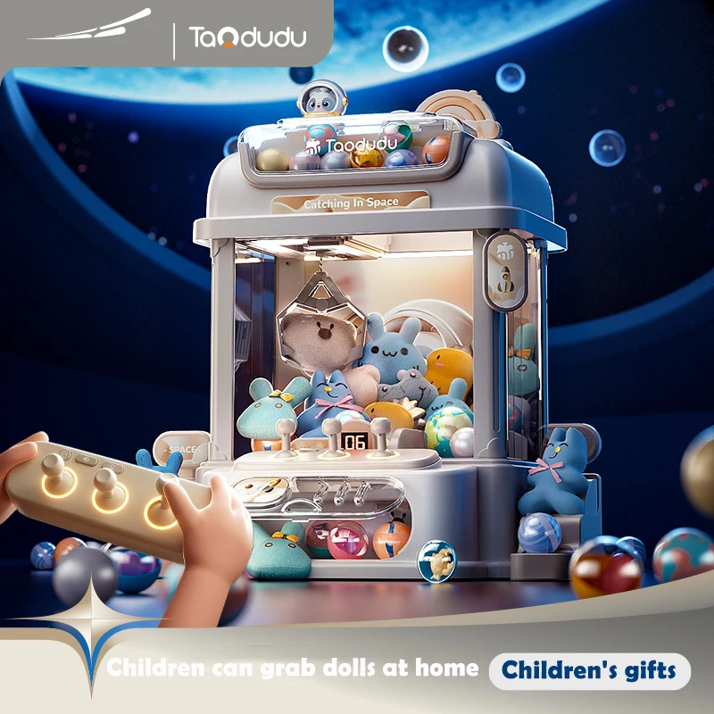 Máquina de muñecas DIY de gran tamaño para niños, juego operado por monedas, Mini garra, juguete para atrapar, máquinas de grúa, muñeca musical, regalos de Navidad para niños - imagen 2