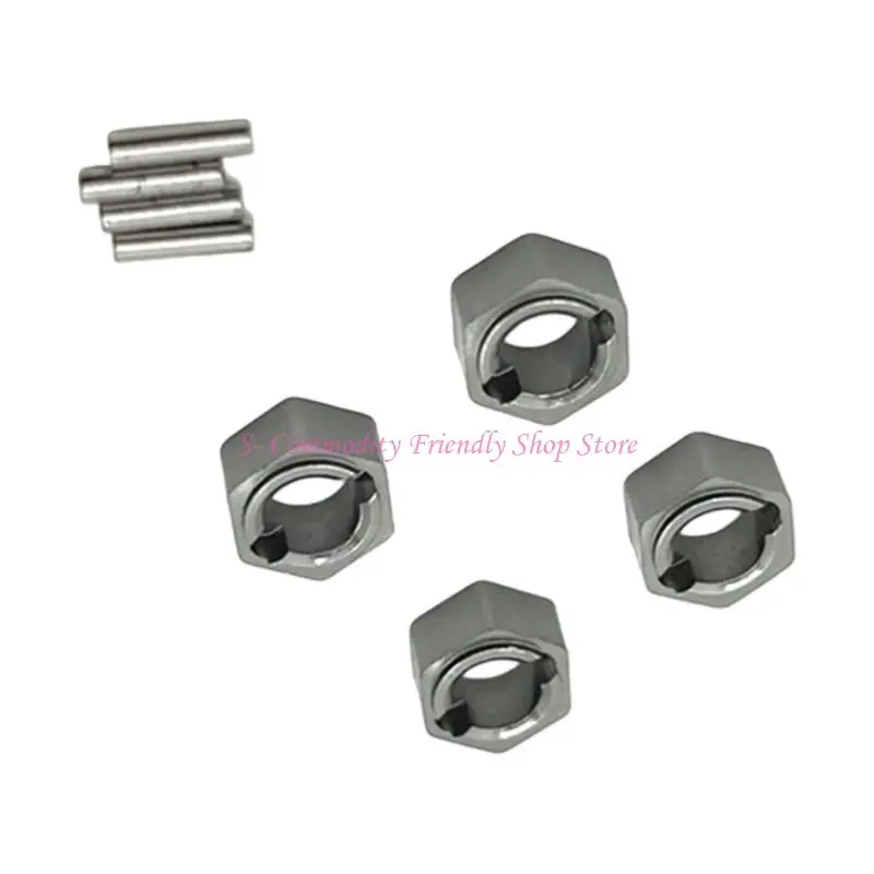 85AE 7mm Couplers Black for Improved Grip and Precisions Remote Control Vehicles Wheel Clamp - imagen 4