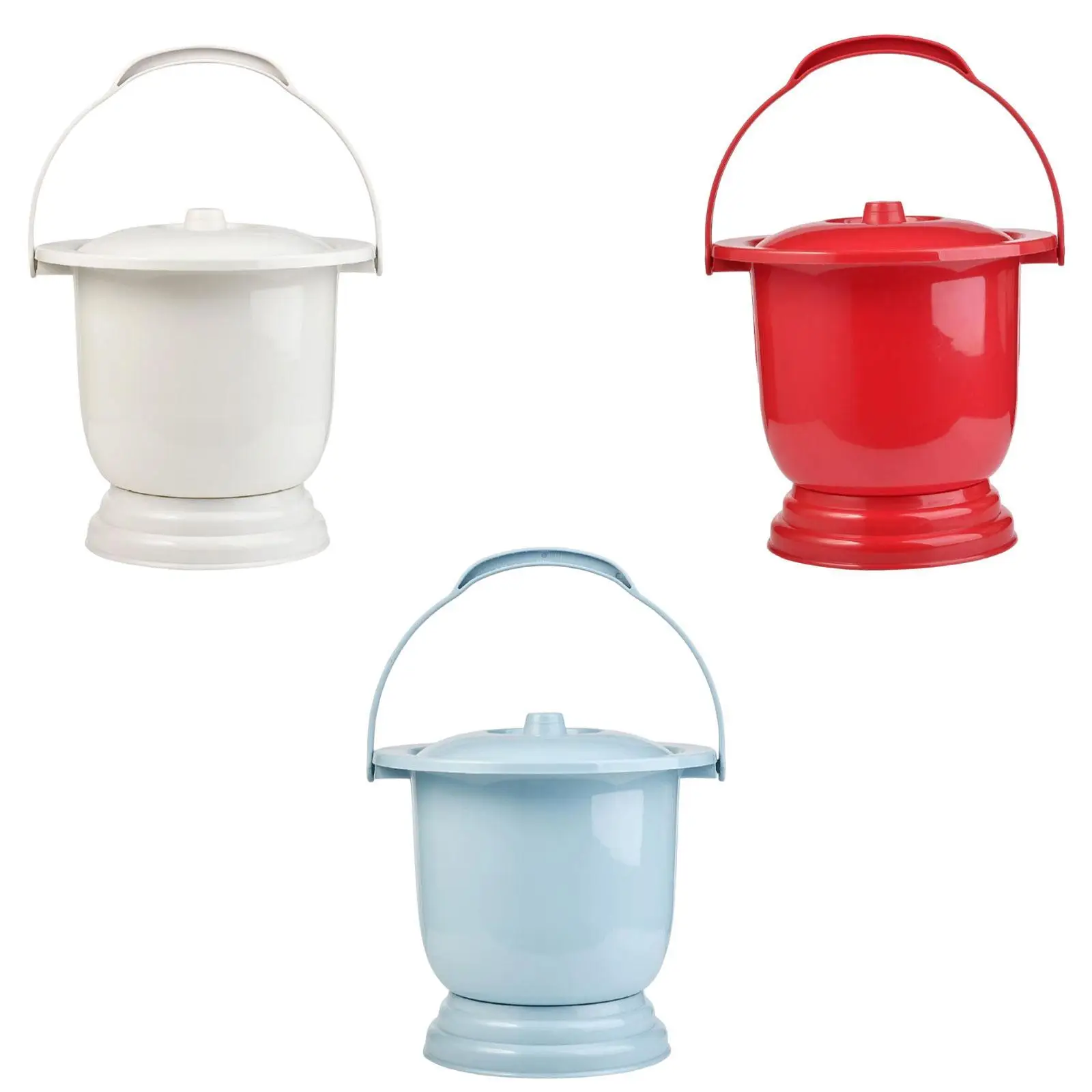 Chamber Pot Thickened Toilet Night Commode Bucket Potty Urine Bucket Spittoon with Lid for Child Children Elder Adults Bedroom