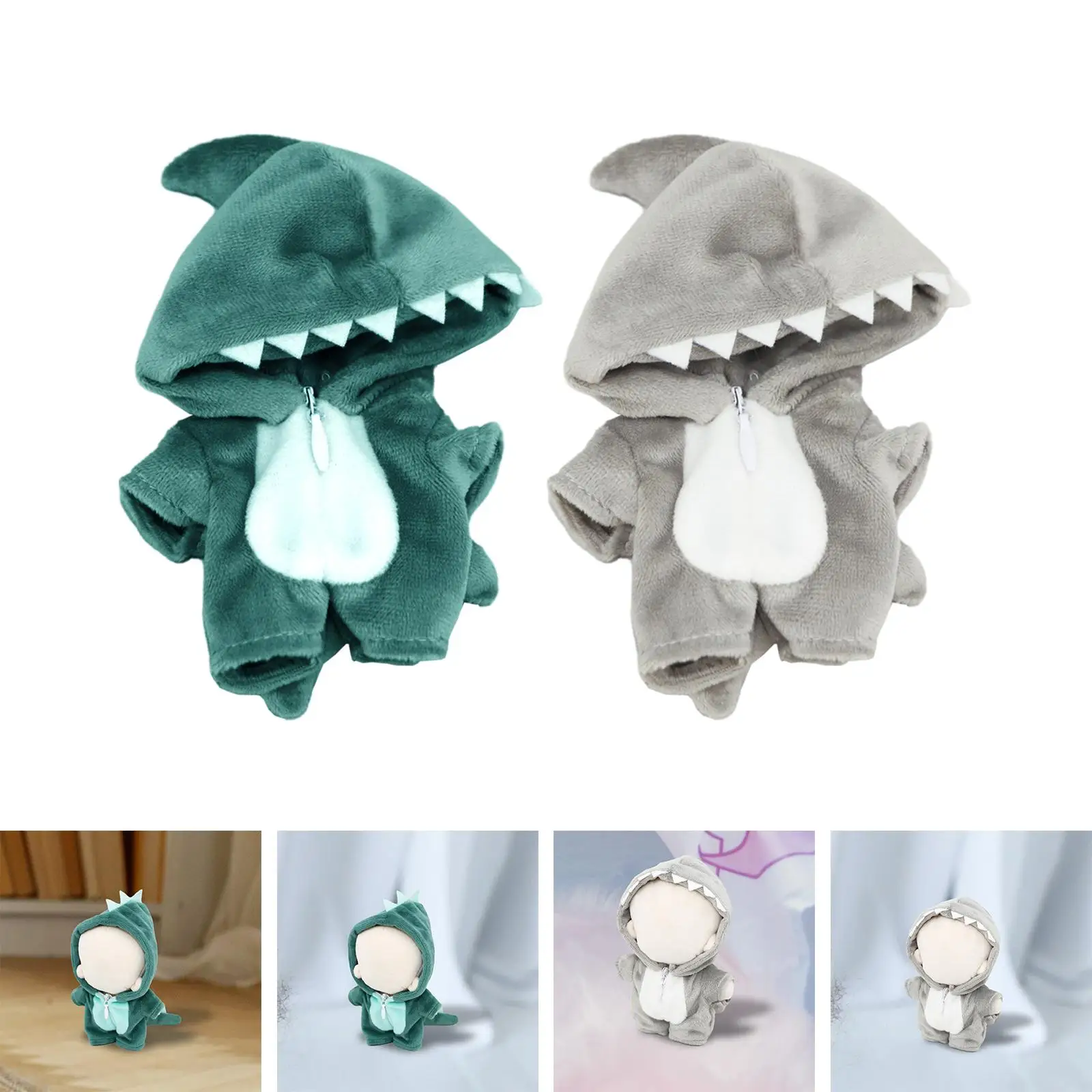 Plush Doll Clothes Doll Outfit Fashion Costume Dress up Doll Hoodie Garment for 3.94inch-4.72inch Party Favor Doll Accessories