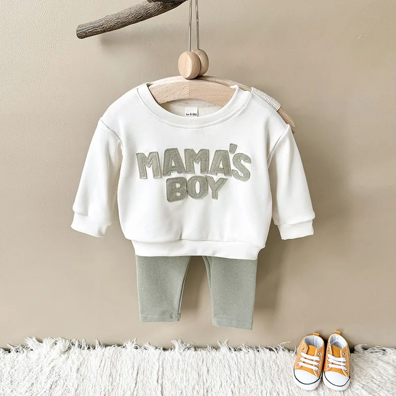 MILANCEL Conjunto otoño bebé niña: sudadera con capucha + pantalones - imagen 3
