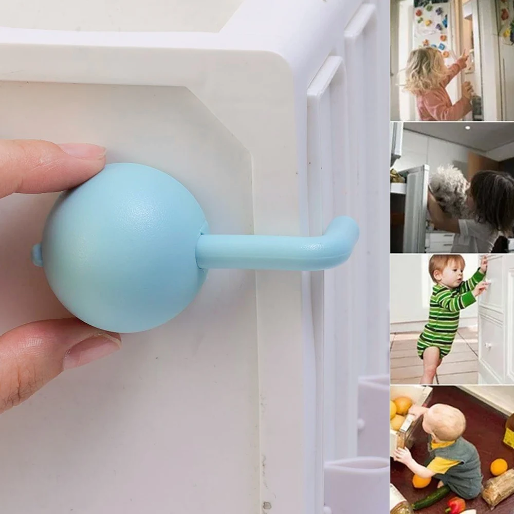 Seguro de seguridad infantil para puertas de cocina antiapriete - imagen 4