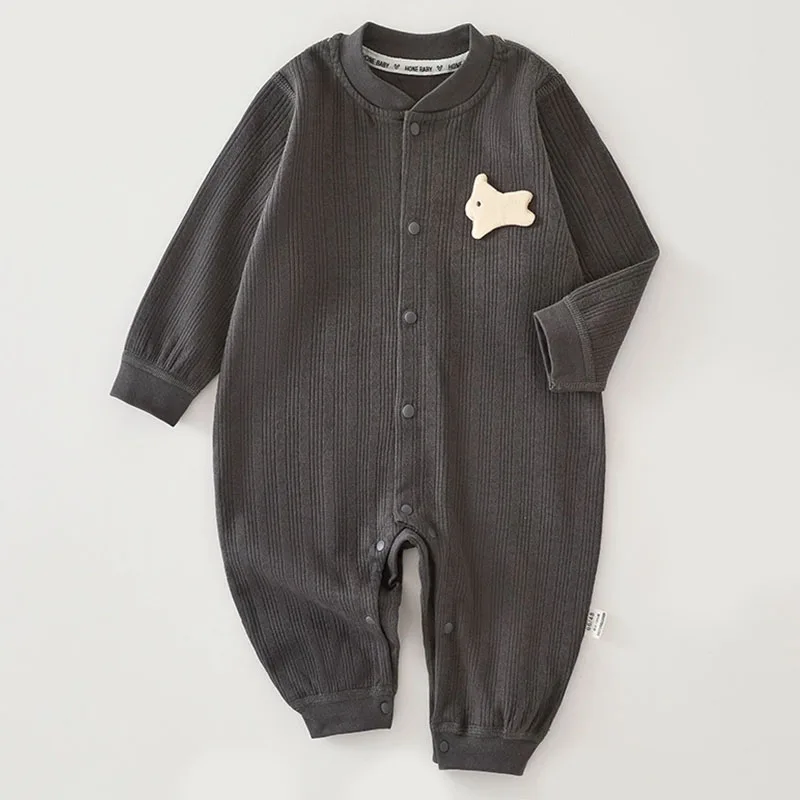 Pelele de algodón para recién nacido con estampado infantil - imagen 4