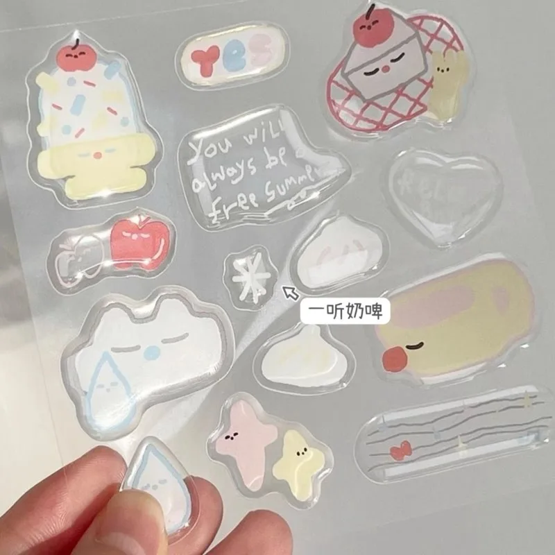 Jelly DIY pegatinas de gelatina con gato negro para móvil y equipaje - imagen 3