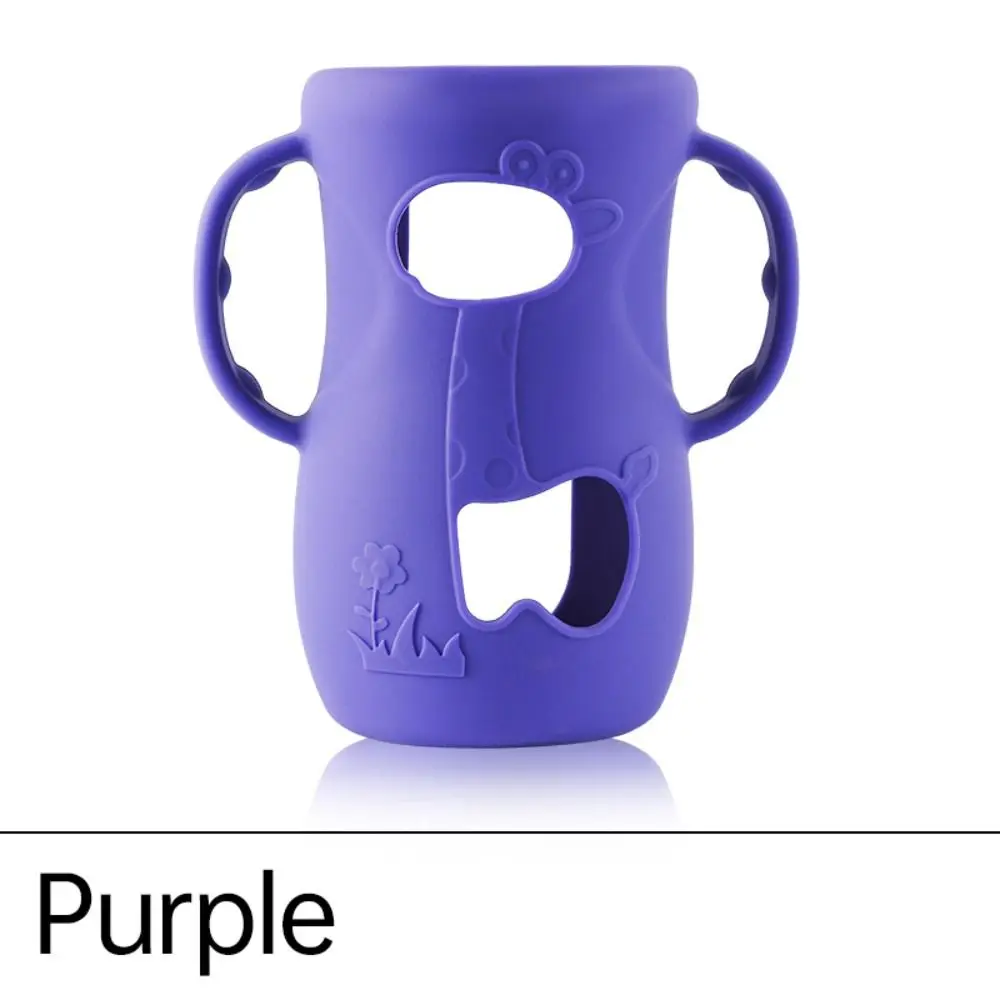 Funda Universal para biberones de primera calidad, antirotura con asas, soporte para biberones, aislamiento térmico duradero, mangas de silicona para bebé - imagen 2