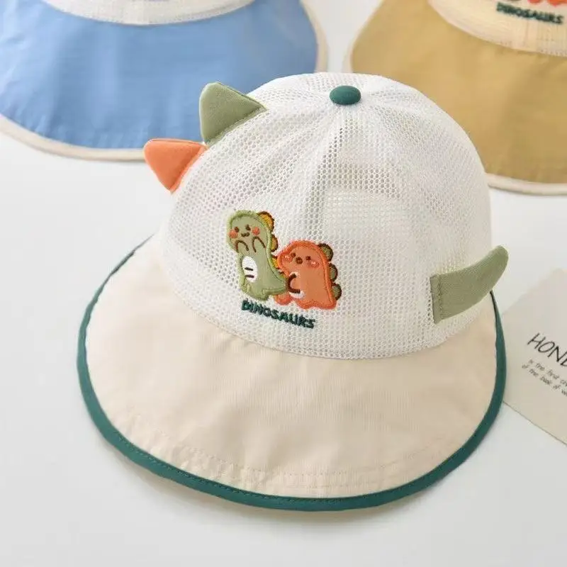 ‌ Sombrero para el sol de verano para bebé, gorra de béisbol de malla transpirable con protección UV, dinosaurios ligeros, gorras de sombrilla para exteriores para niños pequeños - imagen 2