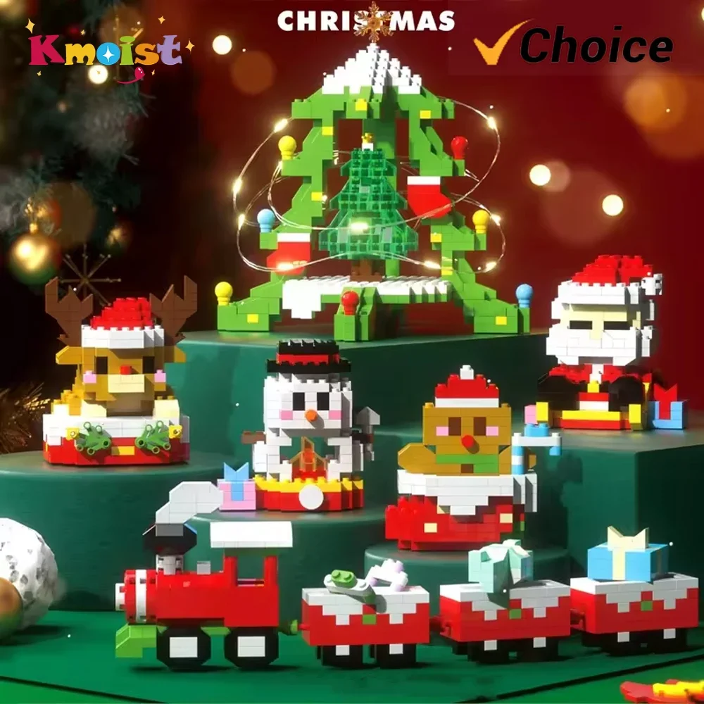 Bloques LED con ciervo – Set rompecabezas construcción para niños - imagen 4