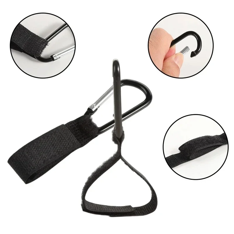 Gancho mosquetón de aluminio para cochecito – Bolsa organizadora de pañales - imagen 2