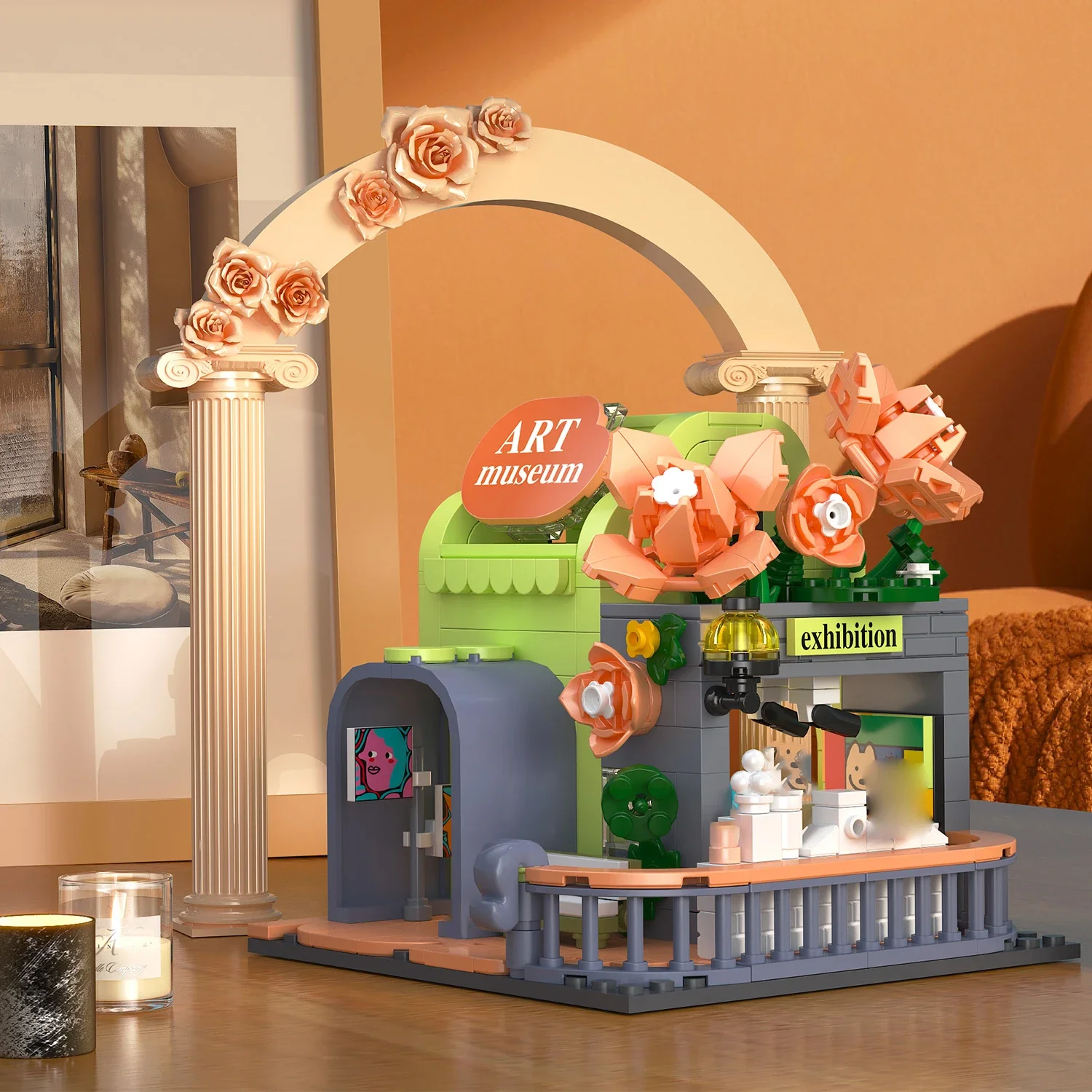 Juego de bloques de construcción – Casa de flores para armar - imagen 2