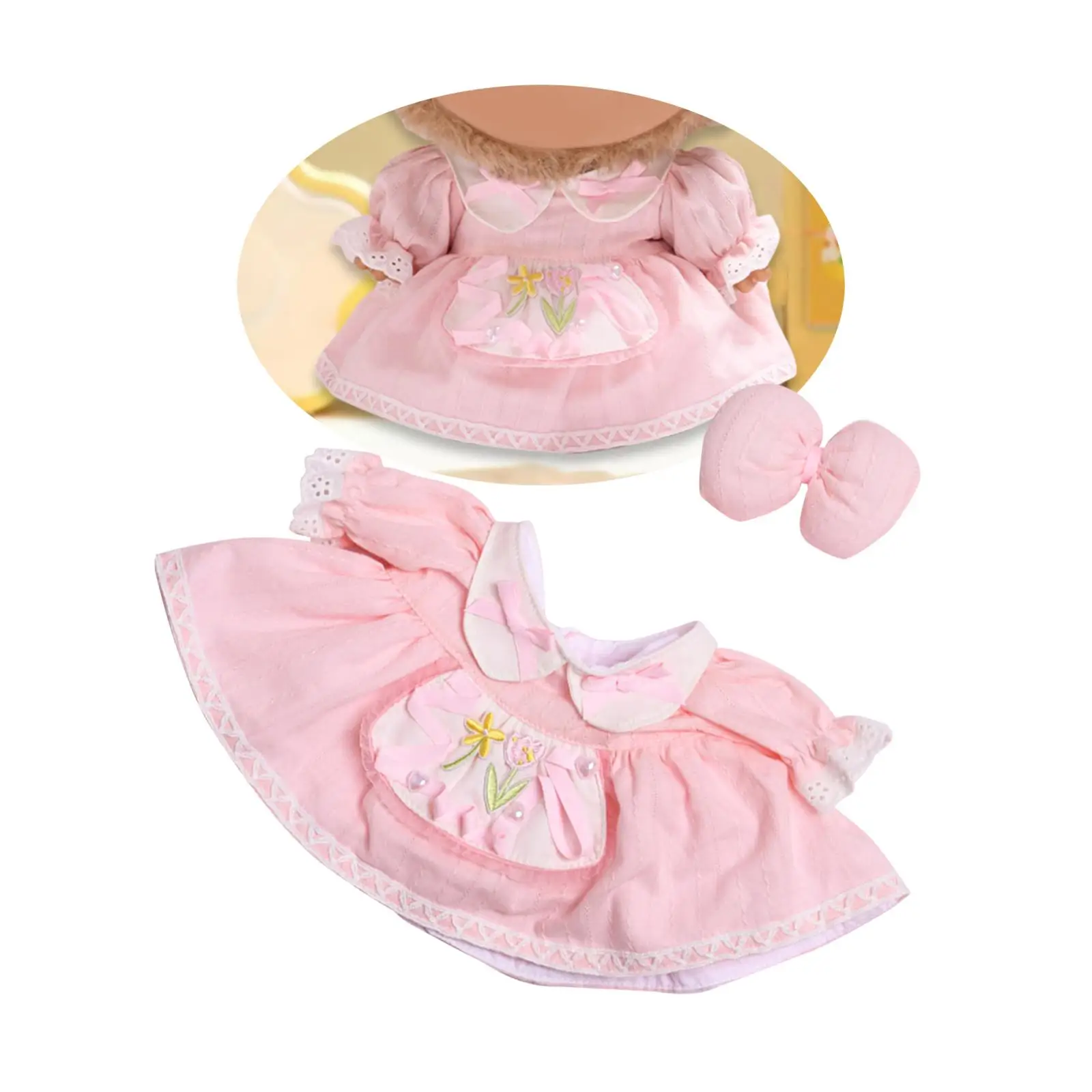 38cm Doll Fashion Dress Handmade Cute Doll Clothes and Hair Accessories Movie Doll Costume Outifits Kids Toy Make Your Own Dolls
