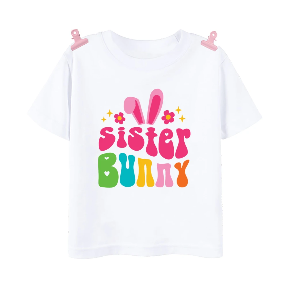 Camisetas a juego de Pascua con estampado de conejito - imagen 3