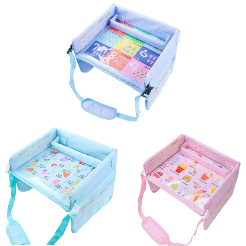 Bandeja organizadora plegable para cochecito y coche