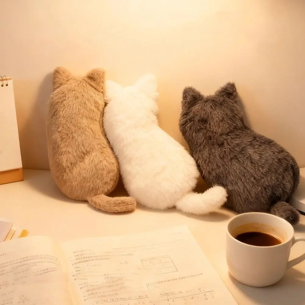 Estuche Portátil para Lápices con Diseño de Gato Kawaii, Estuche Suave y Esponjoso para Lápices, Bolsa de Almacenamiento con Cremallera, Bolsa de Papelería con Diseño de Animal para Viajes - imagen 3