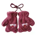 Rose red gloves
