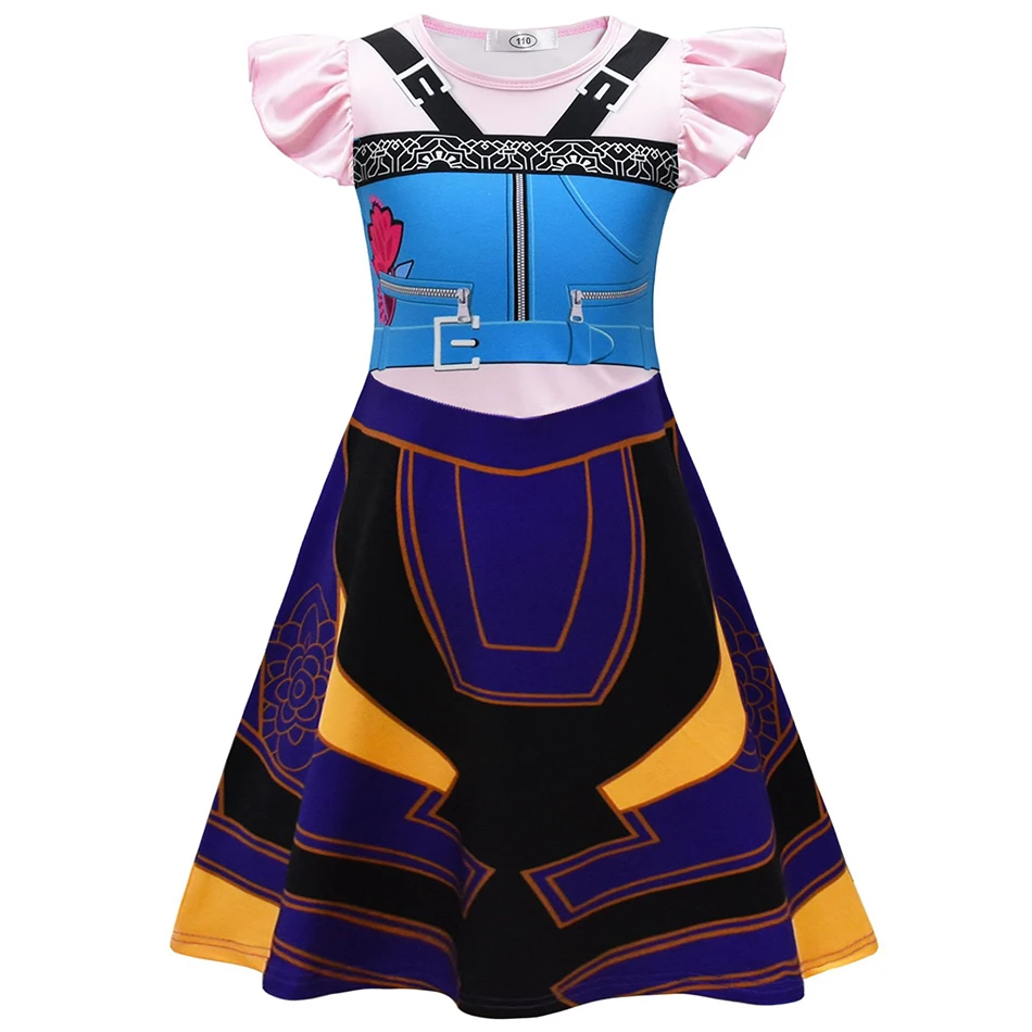Vestido de verano para niñas k-pop Hunter estampado 3D manga aleteo disfraz de princesa niños vestido veraniego informal de dibujos animados regalo de cumpleaños para niños - imagen 3