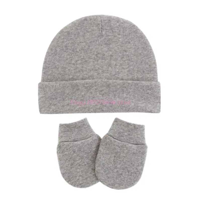 Conjunto de gorro con turbante y guantes para bebé recién nacido