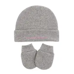 Conjunto de gorro con turbante y guantes para bebé recién nacido